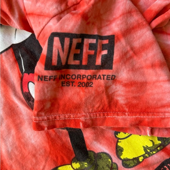 NEFF shirts red mickey size M Disney 100% cotton - Picture 8 of 8